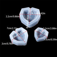 Molde De Resina Epoxy 3D Para Velas En Forma De Corazón Geométrico Tamaño Pequeño Medio Grande Herramientas Para Manualidades DIY Decoración Del Hogar - details 2