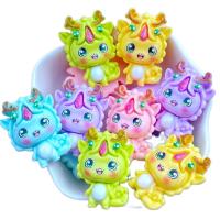 10Pcs Pequeños Dinosaurios De Resina 21*28mm Para Manicura Y Accesorios De Cabello Adornos Planos Serie Lindo Para Borlas - details 1