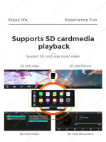 Reproductor Multimedia Para Coche Universal 11.26 Pulgadas Pantalla Táctil WiFi FM AUX Carplay Inalámbrico Android Auto DSP - details 11