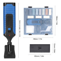 Juego De Herramientas De Reparación DIY Para Vinilo PVC Plásticos Eliminación De Rasguños Y Agujeros Con 11 Barras De Cera - details 4