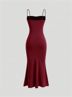 Vestido Bodycon De Fiesta Para Mujer Maxi Con Tirantes Elegante Y Delgado Sin Mangas Para Bodas Y Noches Elegantes Verano Multi-Colores - details 14
