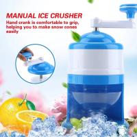Mini Trituradora De Hielo Manual ABS Para Cocina Y Hogar Trituradora De Hielo Pequeña Para Niños Hielo De Crema DIY Máquina De Hielo Manual Pequeña Azul - details 1