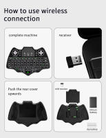 Teclado Inalámbrico Mini V18 Con Mouse De Aire Multicolor Retroiluminado Para Android TV Box Compatible Con French Spanish Russian - details 9