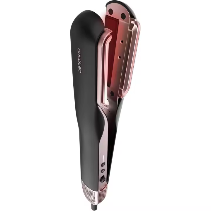 Cecotec RitualCare Air Lisse 2in1 Black Secador Plancha de pelo con aire con 2 cabezales: cepillo y concentrador. Tiene 106000 rpm con un motor digital. - 1