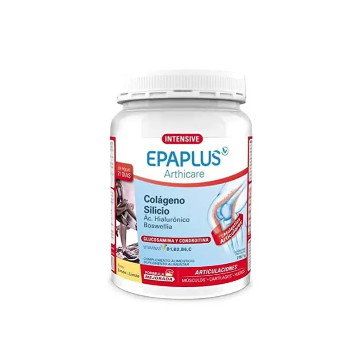 EPAPLUS Arthicare - Intensive Colageno Silicio - En polvo - Tratamiento 21 Días - Disolución Instant Sabor Limón - 1