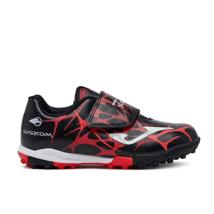 BOTAS FUTBOL SIN CORDONES NIÑO JOMA SUPER COPA TURF NEGRO-30 EUR - 1