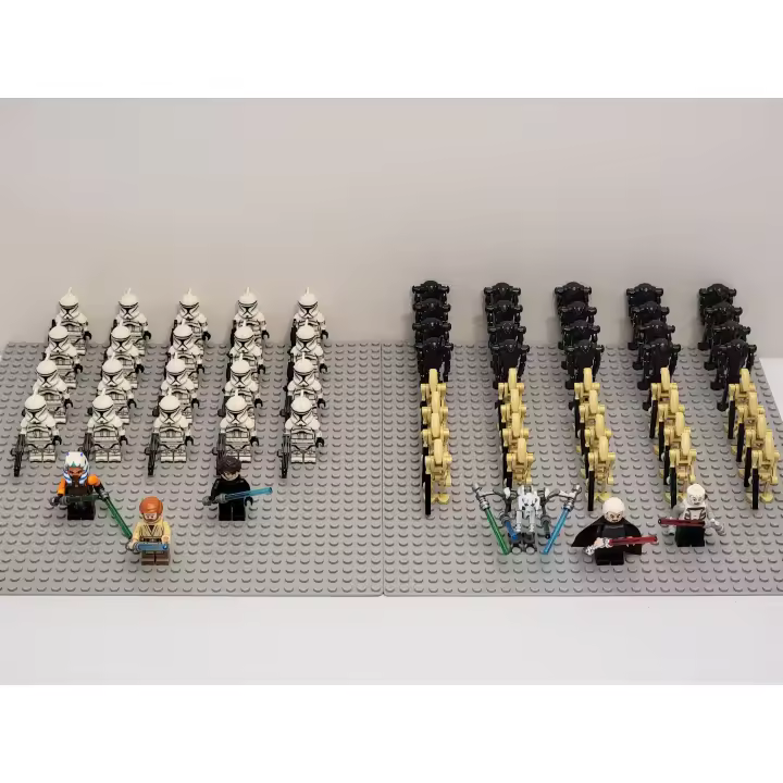 Set de batalla de Star Wars Fase 1 Soldados Clon Droides Set personalizado 66 piezas - 1