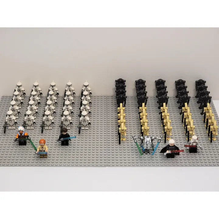 Set de batalla de Star Wars Fase 1 Soldados Clon Droides Set personalizado 66 piezas - 1
