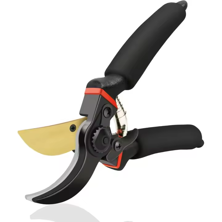 Tijeras de podar de 8,5 pulgadas, tijeras de podar resistentes, tijeras de podar para árboles y tijeras de podar para rosas con hojas afiladas SK5 y mangos suaves y acolchados - 1