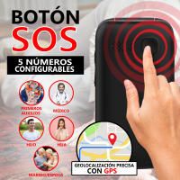 Funker E450 MAX Pro 2 4G Teléfono Móvil con tapa para personas mayores con 4G. Con botón SOS y base de carga. Geolocalización GPS, WhatsApp y Videollamadas. - details 2