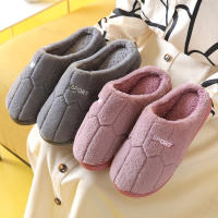 Chinelos De Invierno Para Hombres Y Mujeres Suela Gruesa No-Slip Comodidad Interior Couplés Algodón Suave Talla Real - details 5