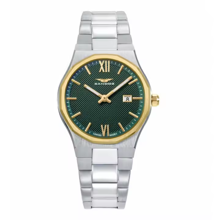 Reloj Sandoz Mujer Style Swiss Made Esfera Verde 83004-63 - 1