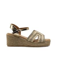 Calzados soraia, Sandalia de antelina y plataforma de yute, espardeñas de cuña, para mujer. - details 9