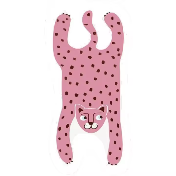 Carpetas De Tigre Para Decoración Del Hogar Alfombra Antideslizante Para Sala De Estar Y Dormitorio Absorbente De Baño Con Diseño De Dibujos Animados Lindos - 1