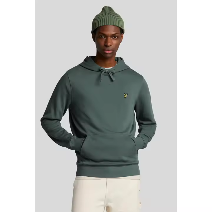 Lyle and Scott Sudadera Hombre Capucha Verde Mercurial - 1