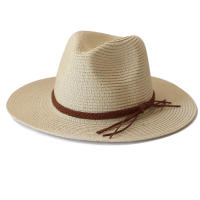 Sombrero De Paja Panamá Ancho Para Hombres Y Mujeres Protección Solar Verano Playa Sombrero De Paja UPF Con Protección UV - details 10