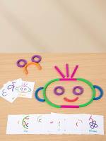 Juguete Educativo Para Niños Madera Creativa Juego De Palos Y Anillos Montessori Alineación De Formas Y Colores Desarrollo Motor Fine - details 4