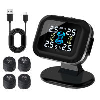 Sistema De Monitoreo De Presión De Neumáticos Para Coche Con Alarma De Seguridad Automática Y 4 Sensores Externos Wireless Mini TPMS USB - details 13