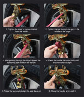 Cadenas De Neumáticos Para Coche Antideslizantes De Hierro Para Nieve Y Arena Adecuadas Para Ancho De Neumático 165-265mmm - details 7