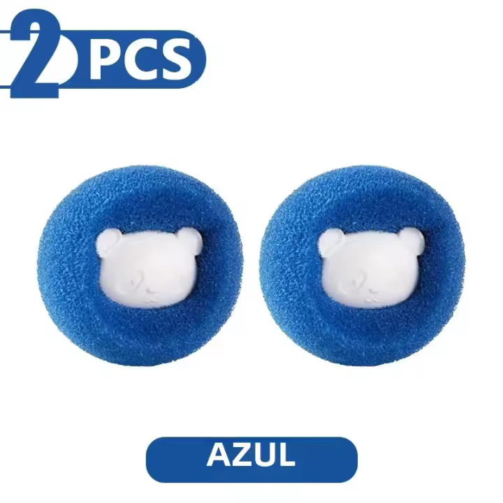 Bolas De Limpieza Para Lavadora Eliminador De Pelo De Mascotas Accesorios Para Gatos Y Perros Recopilador De Pelusa Reutilizable Tamaño Aproximado 6cm - 1