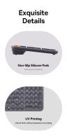 Teclado Inalámbrico Bluetooth Baseus K01 Para MacBook iPad Air pro PC Tablet Laptop 84 Teclas Modo Tridimensional 2.4G Teclado Silencioso - details 11
