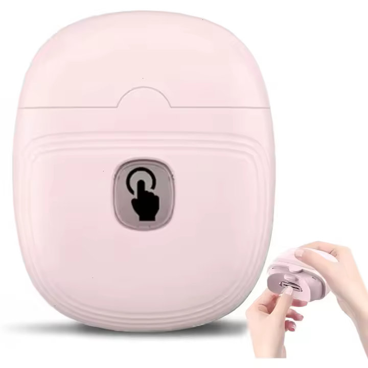 Cortador automático de uñas con 2 velocidades, cortador de uñas recargable inalámbrico y almacenamiento de restos de uñas, con luz LED, lima de uñas portátil - 1