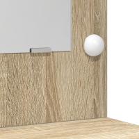 Conjunto de tocador de 2 piezas vidaXL con LED en madera de roble de Sonoma - details 4