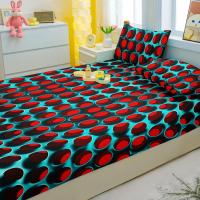 Sábana Fitted Moderna Y Sencilla Con Patrón Impreso Mate Para Cama Cubierta De Cama De Poliéster 100% Sin Almohadillas - details 4