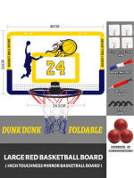 Estándar De Baloncesto Plegable Para Niños Silencioso Y No Permeable Montado En La Pared Para Actividades Interiores Y Exteriores Incluye Baloncesto - details 5