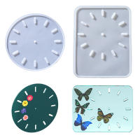 Molde De Silicona Para Reloj Redondo Gran Tamaño Para Decoración De Escritorio Hogar Y DIY Molde De Resina Epoxy Para Manualidades - details 5