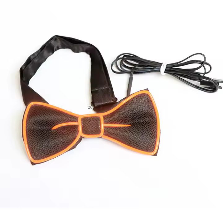 Pajarita luminosa hilo de neón Luminosos Fluorescentes Bow tie neon  Pajarita con Led para fiestas - 1