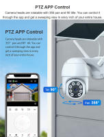 Cámara Solar Tuya WiFi 3MP Con Batería De 10000mAh PTZ Exterior Vigilancia Nocturna Vision Infrarroja Seguimiento Humano AI CCTV Inteligente - details 6