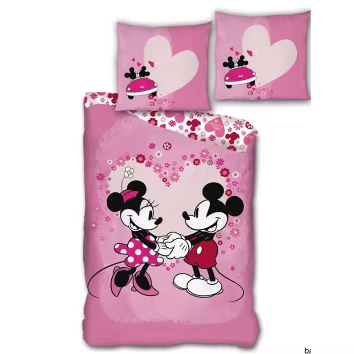 Funda Nórdica Minnie y Mickey Infantil, Licencia 100% Oficial, Color Rosa,140 x 200 cm, New Import - Kiglam - 1