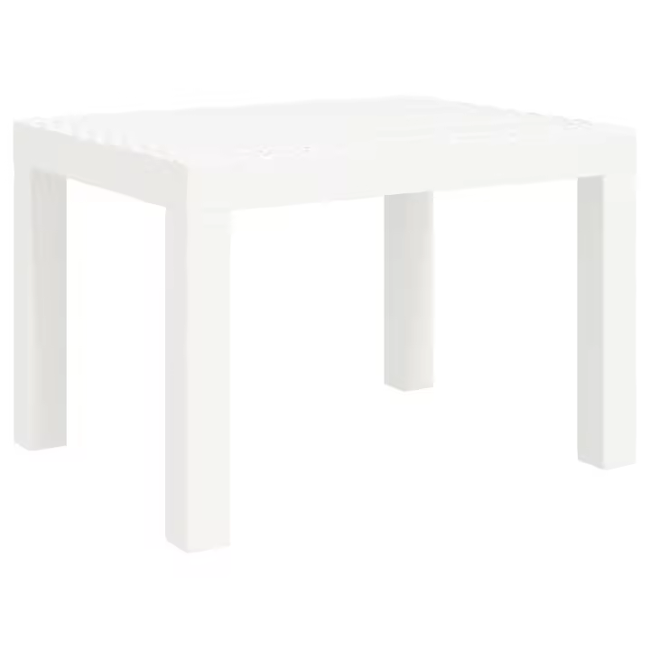 Mesa de Jardín PP Blanco 59x47x40 cm - 1