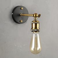 Lámpara De Pared Individual Estilo Industrial Retro Para Dormitorio Sala De Estar Estudio Pasillo Escalera E27 Sin Bombilla Incluida Metal Negro - details 0