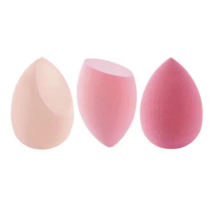 Juego de 3 Esponjas de Maquillaje, Batidora de Belleza, Grandes Colores de Huevo, Esponja Lavable, Almohadilla Removedora de Maquillaje, Base Líquida, Polvo, Protección Solar - 1