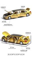 Modelo De Coche Mercedes-Benz Maybach S650 Aleación 1:32 Juguete Para Niños Coche De Seis Puertas Extendida Simulación Regalo Colección A85 - details 3