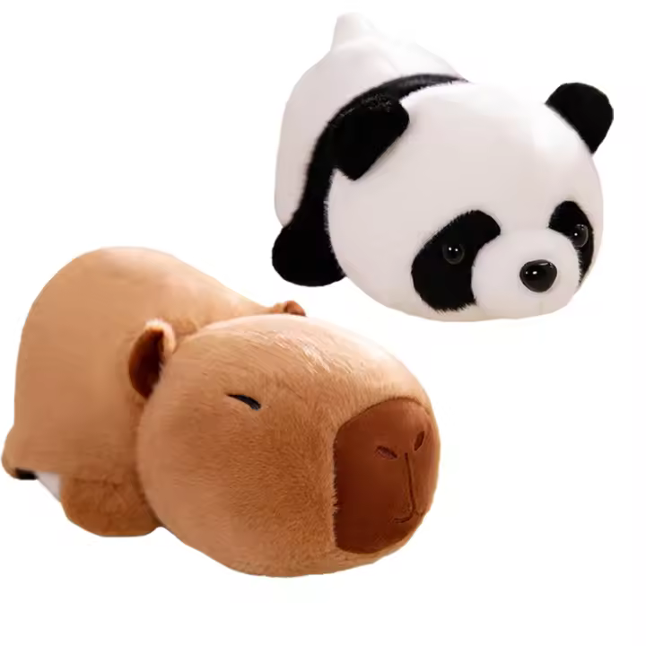 Juguete De Peluche Transformable De Panda Y Caimán Suave Compañero De Sueño Cómodo Decoración Divertida Para El Hogar Regalo Para Niños - 1