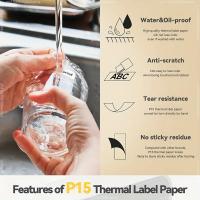 Impresora de etiquetas inalámbrica - Impresora térmica sin tinta P15, conectividad inalámbrica recargable portátil para Android/iOS, impresora de etiquetas portátil sin tinta de alta velocidad para la organización de la oficina en el hogar y los viajes - details 1