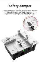 Mini Multifunctional Table Saw Electric Desktop Saws Small Household DIY Cutting Tool Woodworking Bench Lathe Cutter Machine - details 9