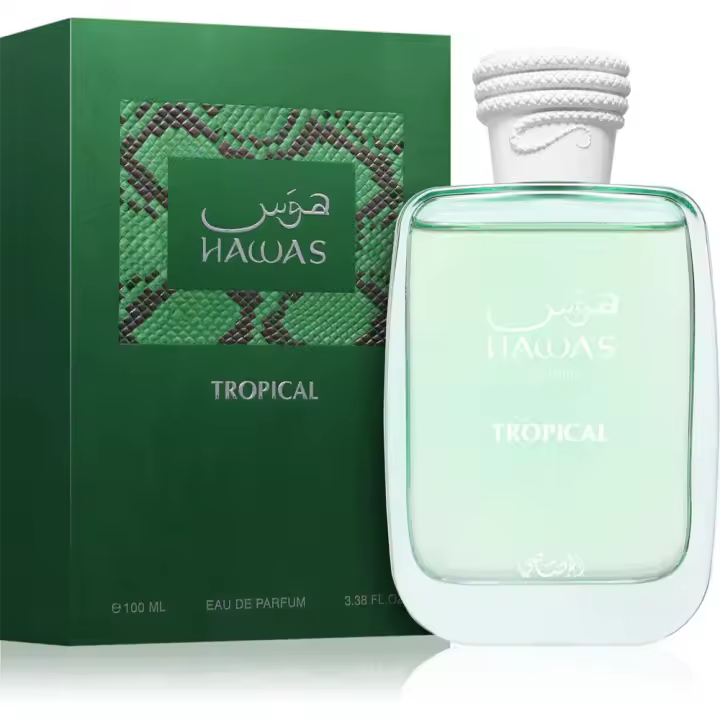 Perfume Arabe 100% Original Hawas Tropical Rasasi 100 ml para Hombre - Fragancia Exclusiva - 1