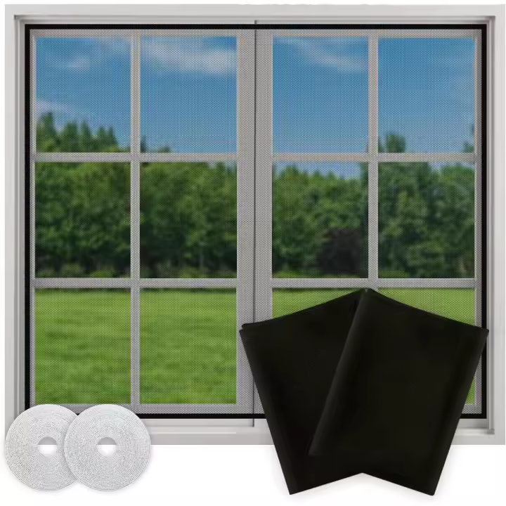 2 redes antimoscas para ventanas, mosquiteras para ventanas, protección contra insectos, para proteger a la familia de insectos (150 x 180 cm) - 1