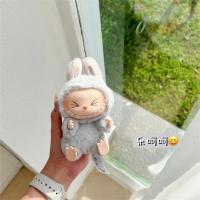 Figura de Anime Labubu Llavero de Muñeco de Pelo de Franela Regalo de Cumpleaños Ideal para Edades 14+ Juguete de Animación - details 6