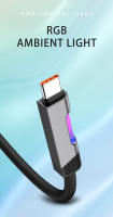 Cable De Carga Rápida JINMUXI USB Tipo C 20-120W RGB Cambio De Color Para Xiaomi Huawei Redmi OPPO OnePlus POCO Cable De Datos - details 2