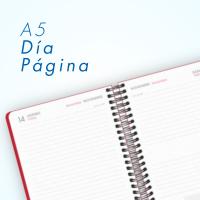 Dohe - Agenda Escolar 2025 2026 - Día Página, Tamaño A6 (12x17 cm), Español e Inglés, Cierre de Espiral Doble y Goma, Tapa Dura, 4 Páginas de Pegatinas - COLOUR VIBES - details 4