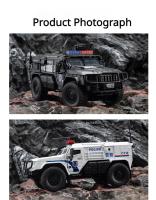 Coche De Policía SWAT a Escala 1:32 Juguete De Metal Con Función Retroalimentada Luz Y Sonido Absorción De Choque Regalo Para Niños - details 12