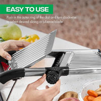 LMETJMA Slicercito Ajustable De Acero Inoxidable Para Verduras Y Frutas Cortador De Pato Patata Tomate Cebolla Zanahoria JT213 - details 5