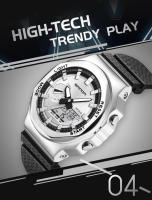 Reloj Deportivo De Lujo Para Hombre SANDA Con Cronógrafo LED Impermeable Y Pantalla Digital Cuarzo Reloj De Pulsera Militar - details 5