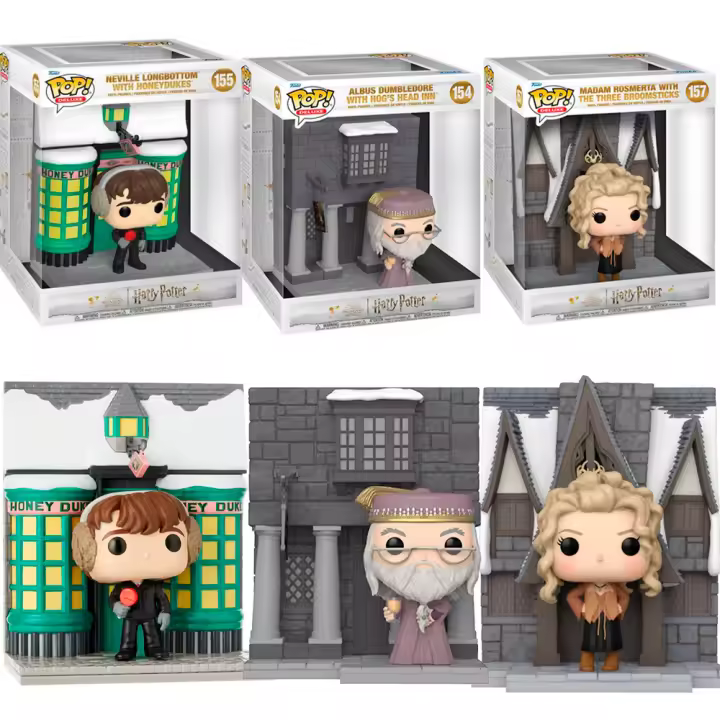 Funko Pack 3 Hogsmeade Neville Honey Dukes MAdame Rosmerta three broomsticks Dumbledore Hog s Head Innn   Pop Harry  Potter cabeza puerco 157 155 154 - 1