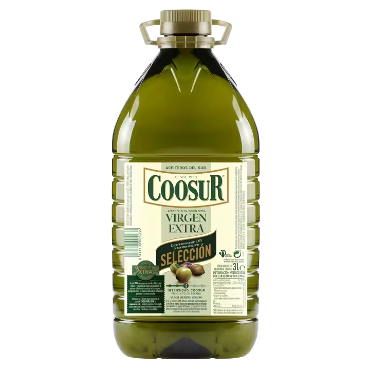 Coosur Aceite de Oliva Virgen Extra 3L - Ahorra Dinero con Nuestra Garrafa Más Ligera - 1